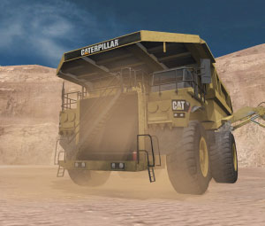 Cat 797F Truck Simulation