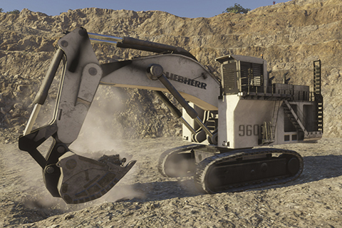 Liebherr R9600 Digging Training