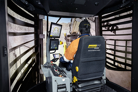 Simulator for Liebherr R9600 Diesel Excavator