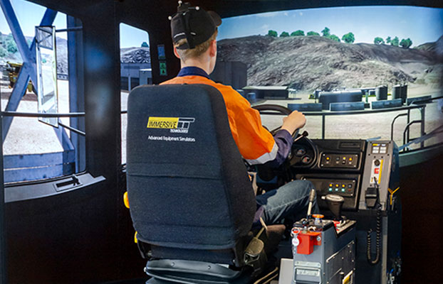 Simulator for Komatsu 830E-1AC Truck