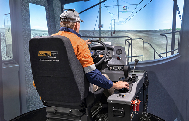 Simulator for Komatsu 730E-8 Haul Truck (Trolley Assist) Operator