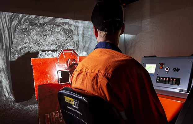 Simulator for Sandvik LH307 Underground Loader