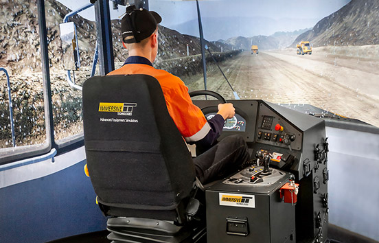 Simulator for Volvo A40F Articulated Dump Truck