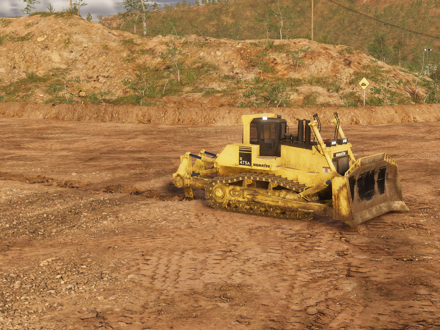 Komatsu D475A-5E0 Ripping Training