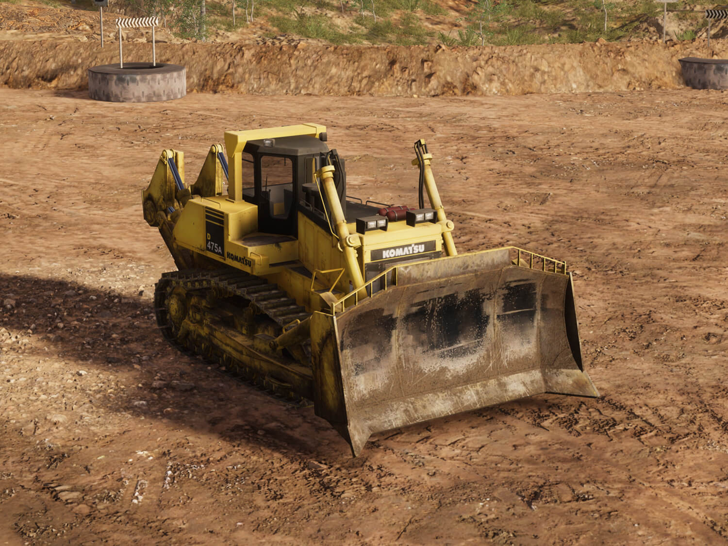 Komatsu D475A-5E0 Track Dozer (Palm Control) - Hero shot