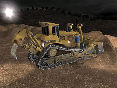 Cat D11R Night Dozing Training