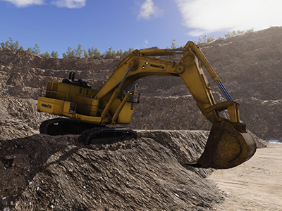 Komatsu PC2000-8 Spotting Training