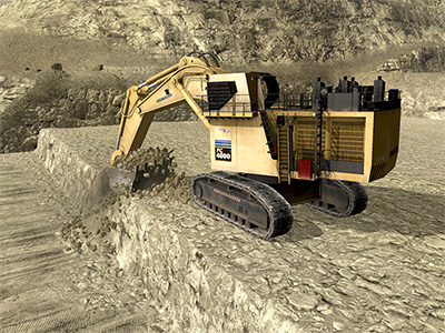 Komatsu PC4000-6 Digging Training