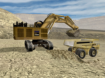 Komatsu PC4000-6 Spotting Training