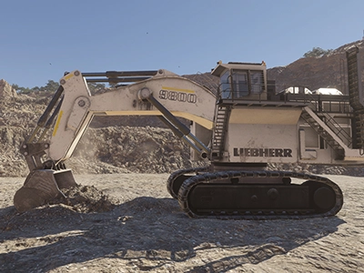 Liebherr R9800 Digging Training