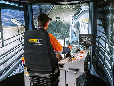 Simulator for Liebherr R9800 Excavator