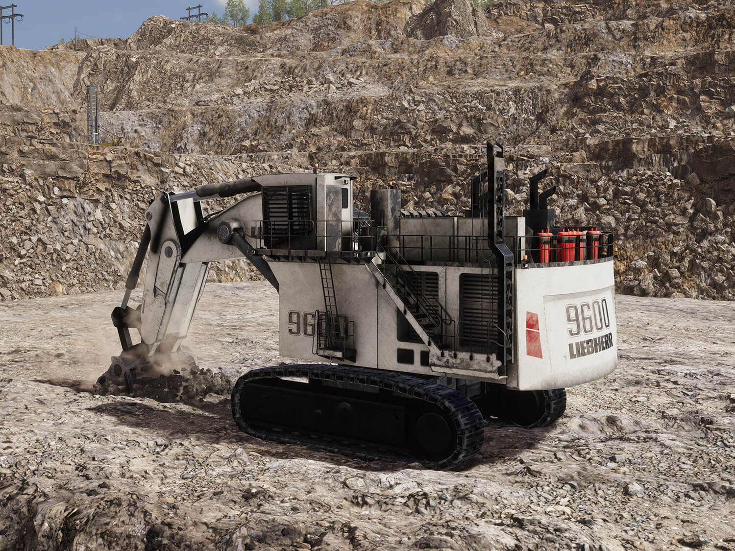 Liebherr R9600 Digging Training