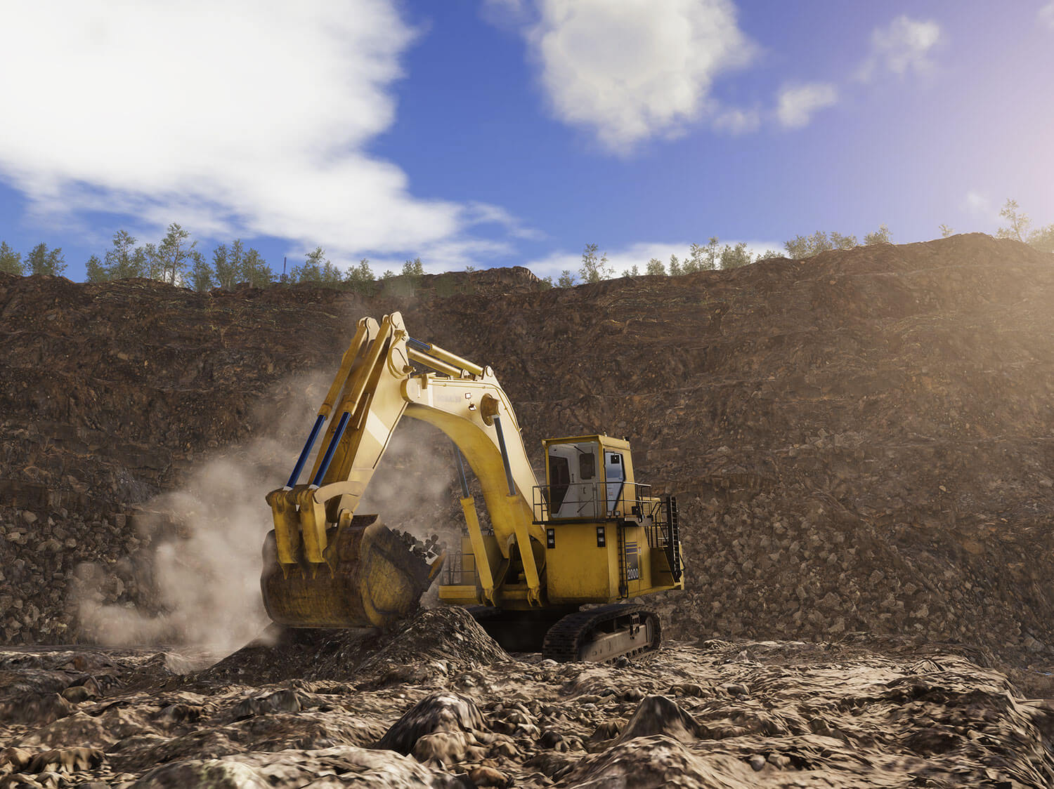 Komatsu PC2000-11 Digging Training