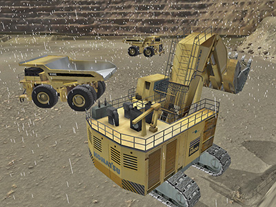 Komatsu PC5500-6 Adverse Weather Training