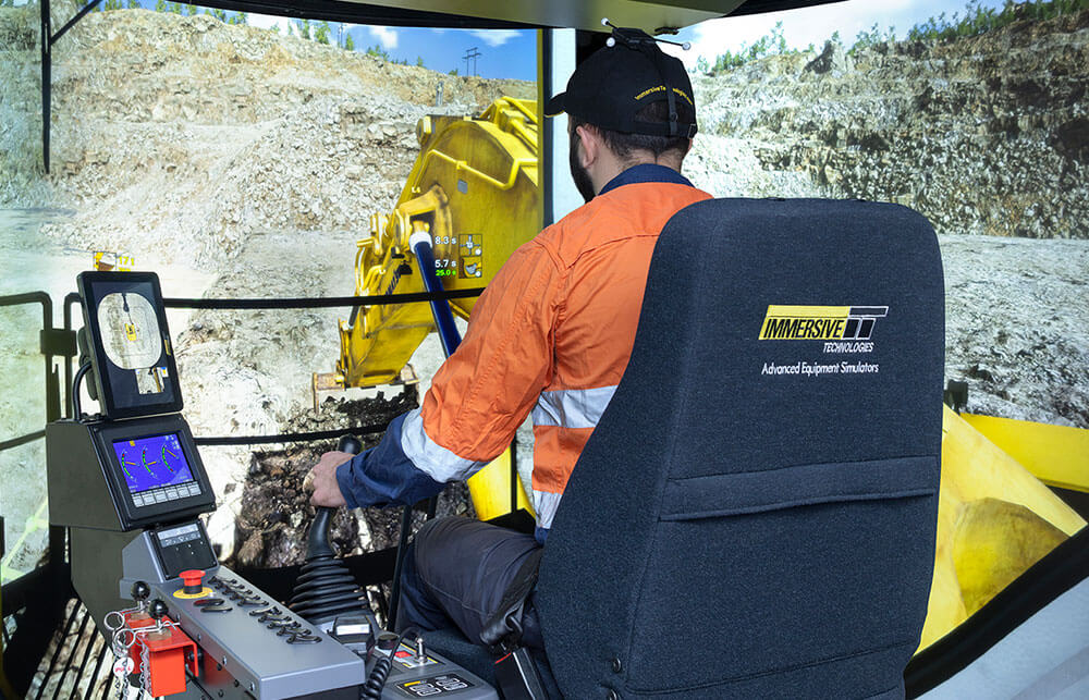 Simulator for Komatsu PC2000-11 Excavator