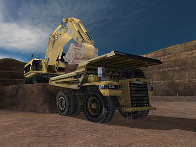 Cat 785B Loading Training