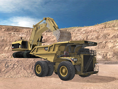 Cat 793F, 797F Haul Trucks Loading Training