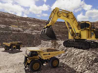 Komatsu HD785-7 Loading Training