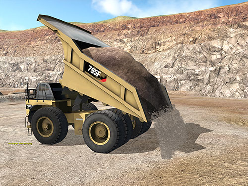 Cat 795F-AC Dumping Training