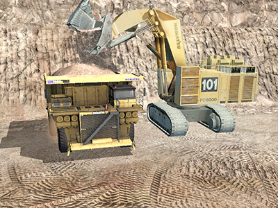 Komatsu 960E-1 Loading Training