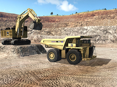 Komatsu 960E-1 Spotting Training