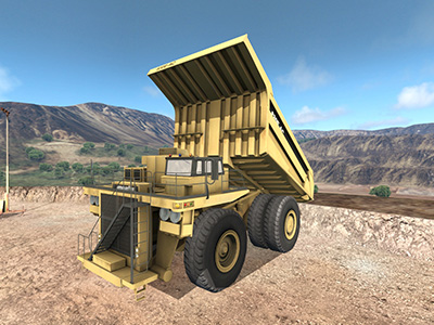 Komatsu 830E-1AC Dumping Training