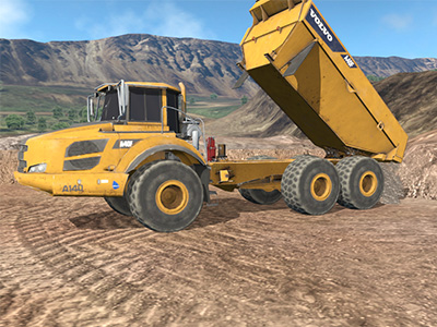 Volvo A40F Dumping Training