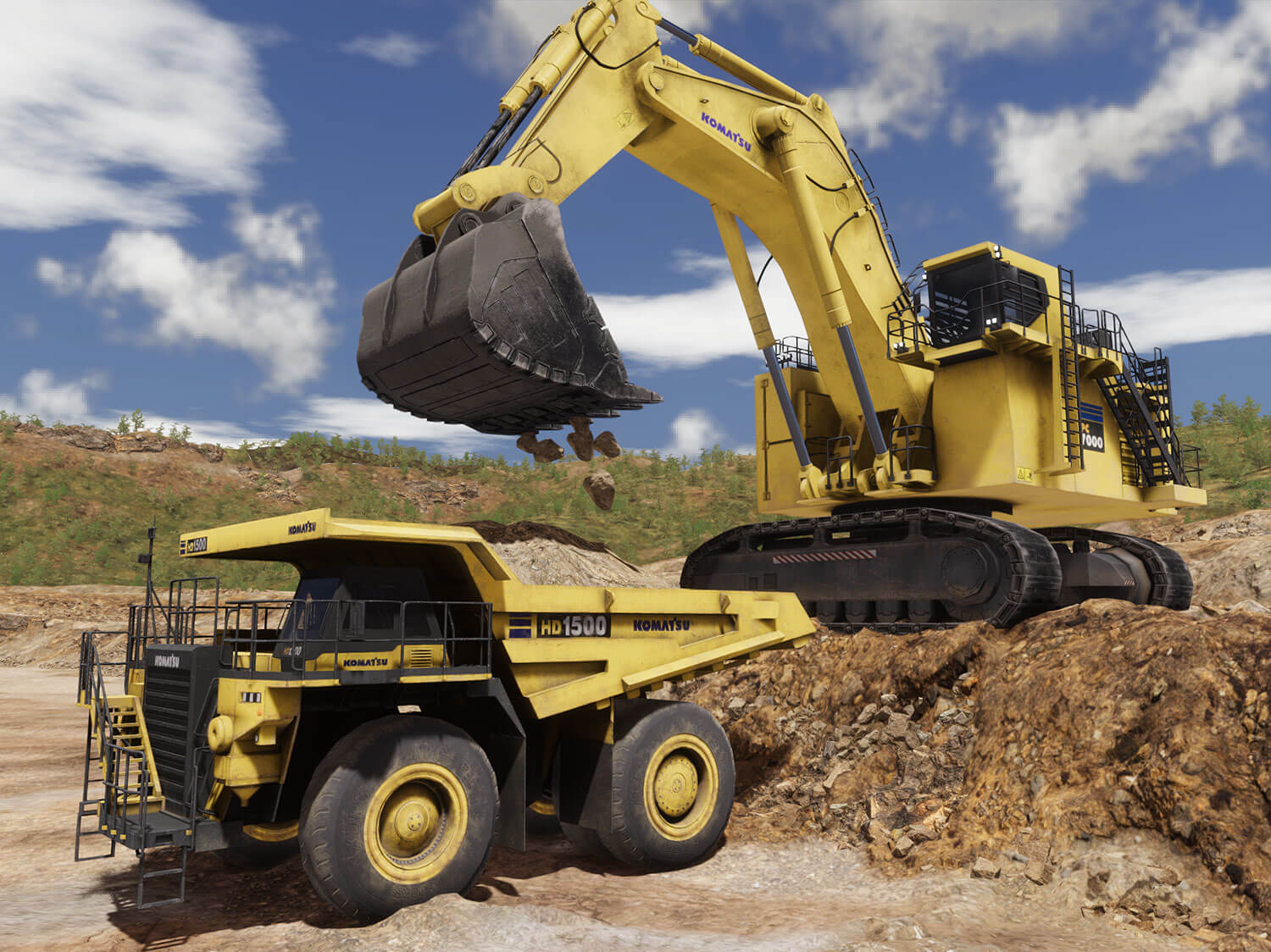 Komatsu HD785-8, HD1500-8 - Loading Training