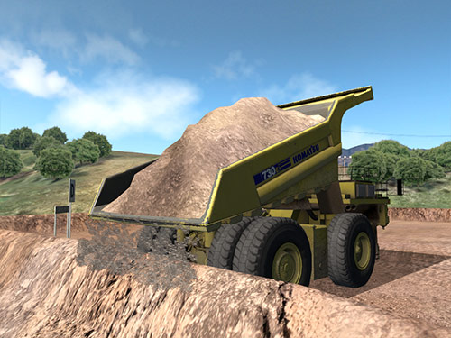 Komatsu 730E-8 - Dumping Training