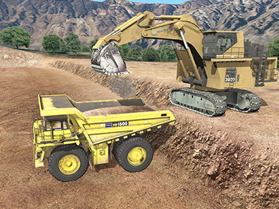 Komatsu HD1500-7 Loading Training