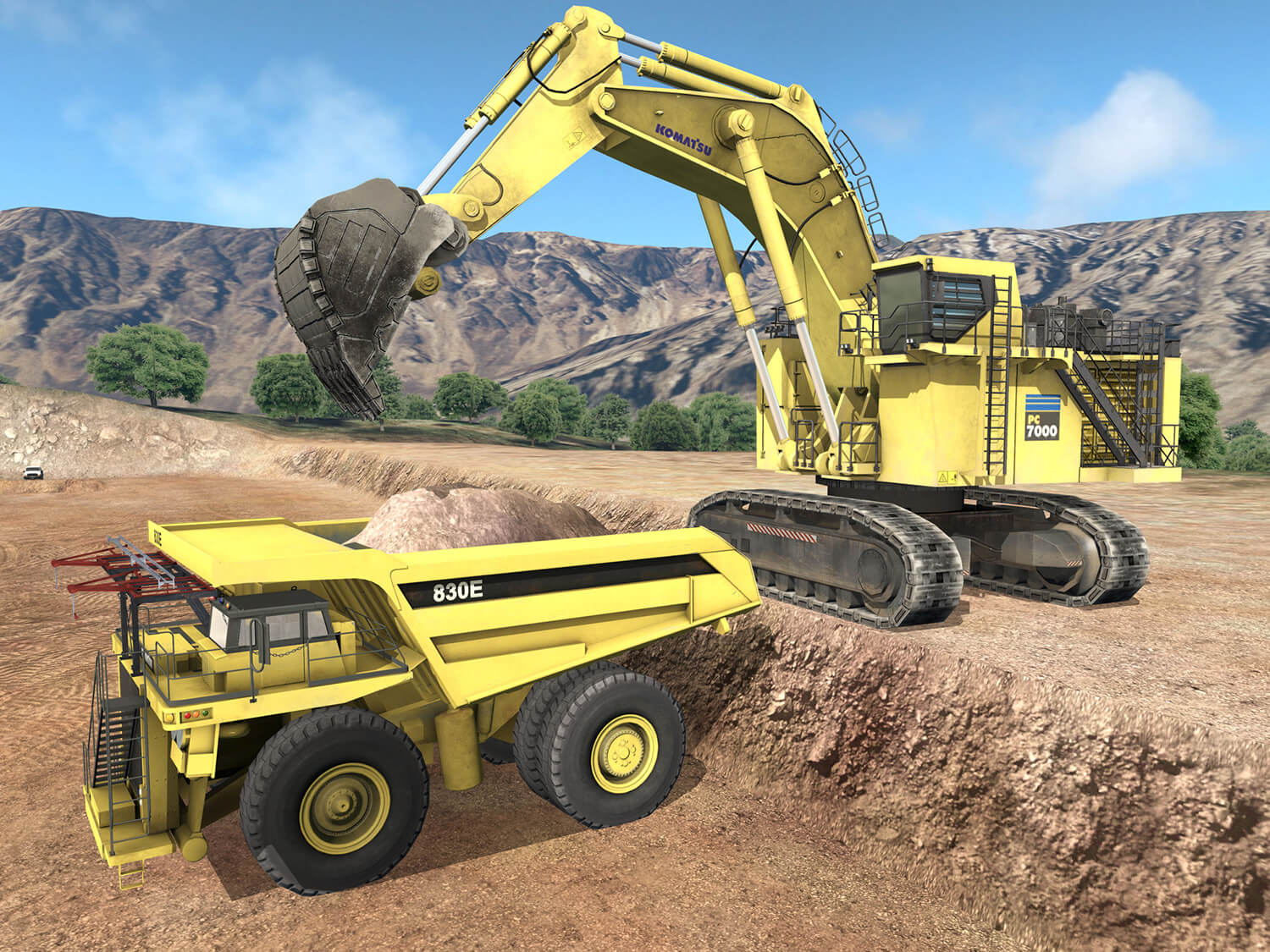 Komatsu 830E-5T Loading Training