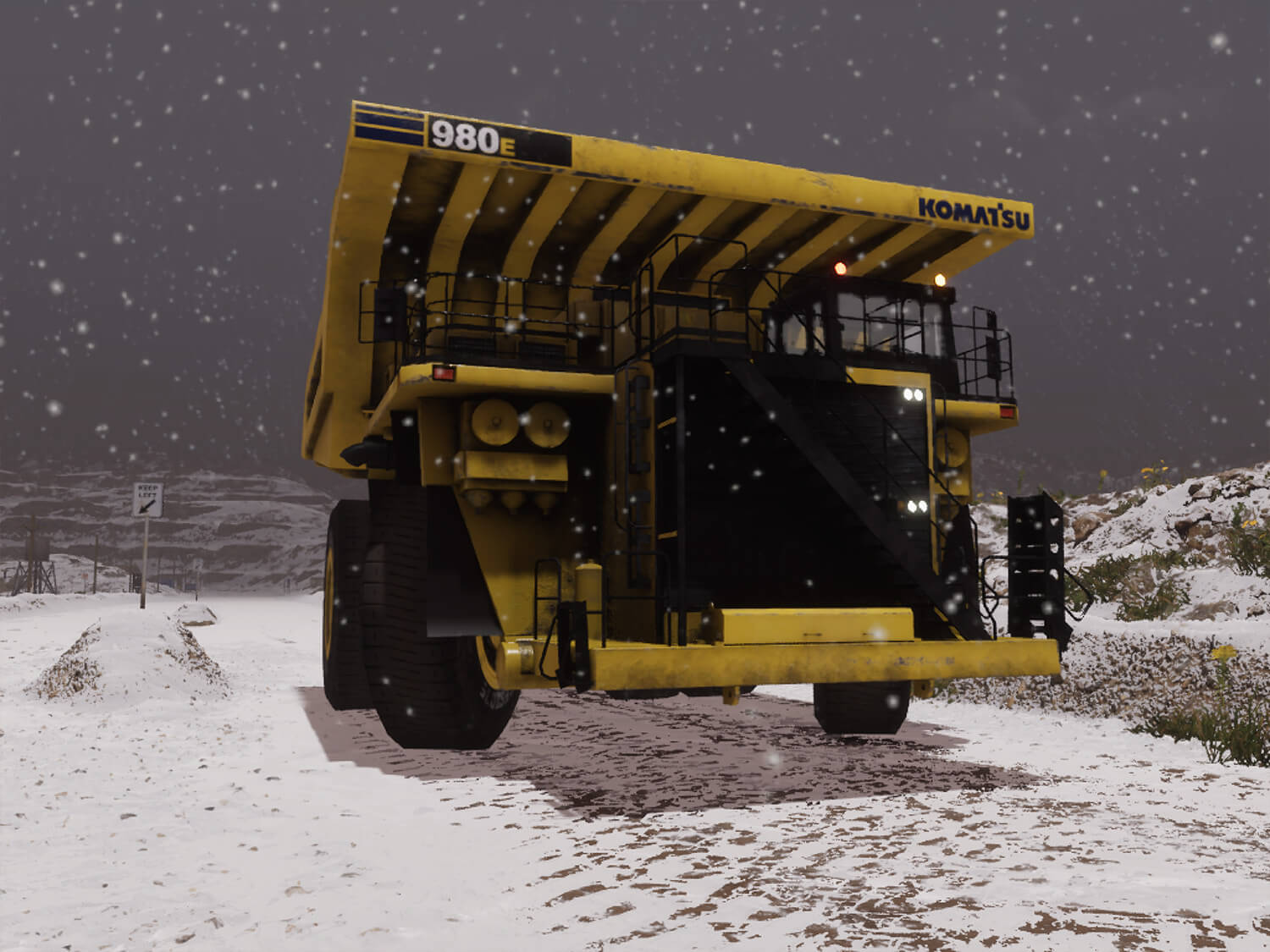 Komatsu 830E-5, 930E-5, 980E-5SE Haul Trucks - Training for Adverse Weather