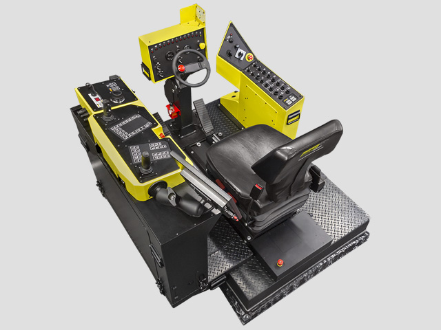 Epiroc ME7 C Longhole Production Drill Rig Training Simulator Module (Overhead view)