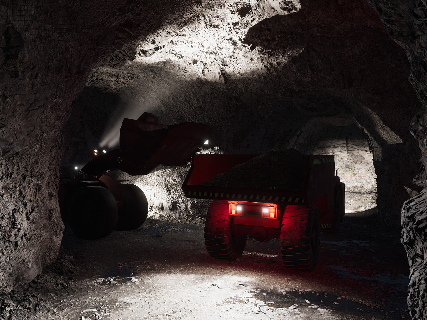 Sandvik Toto TH663i Underground Truck Loading Training