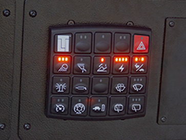 P&H L-2350 - Ergonomic control panel