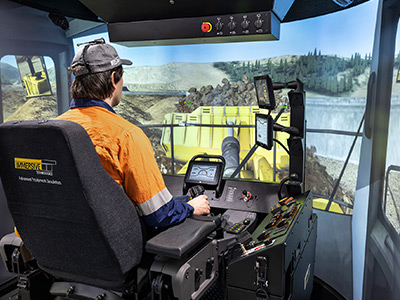 Training Simulator Module for Cat 992 Wheel Loaders on PRO3