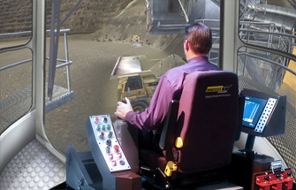 Simulator for Bucyrus 595B Rope Shovel