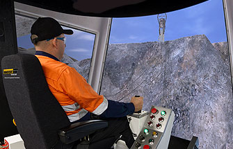 Simulator for Dragline