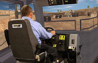 Simulator for Komatsu Haul Truck 730E, 830E, 930E