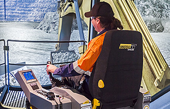 Komatsu PC2000-8 Hydraulic Excavator Training Simulator