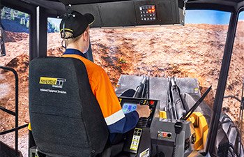 Simulator for Komatsu (LeTourneau/P&H) WE2350 (L-2350) Wheel Loader