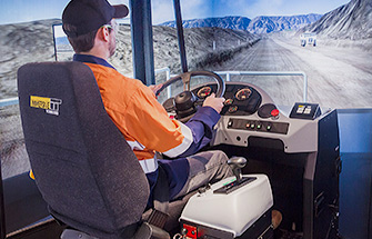 Simulator for Komatsu Haul Truck 960E-1