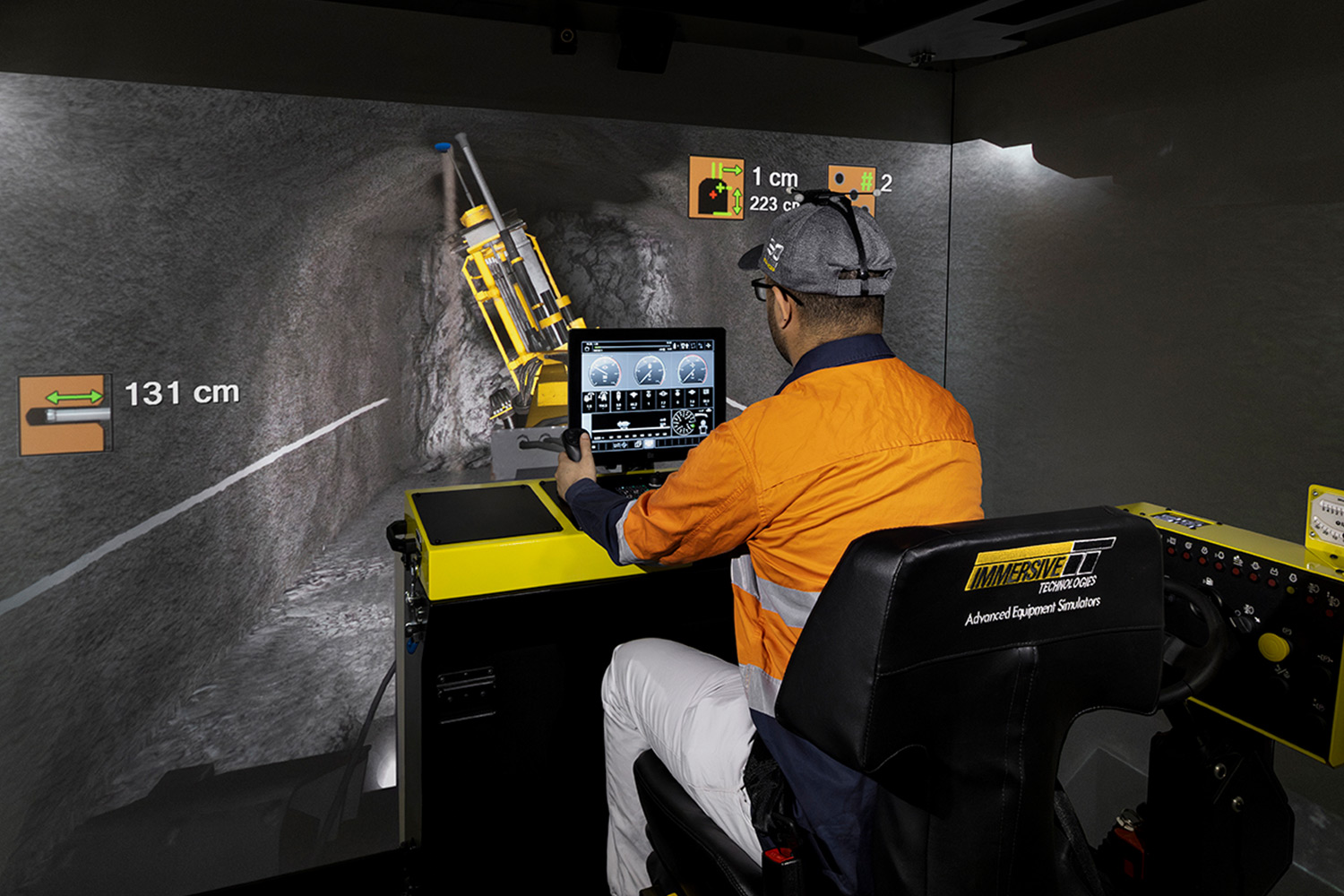 Simulator for Epiroc (Atlas Copco) Simba E7 C Longhole Production Drill Rig